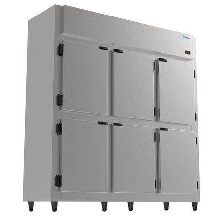 Refrigerador-Mini-Camara-6-Portas-220v-Inox
